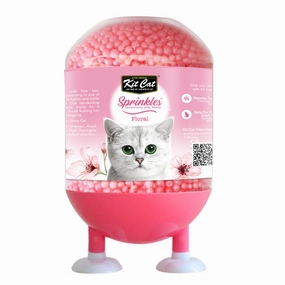 30% OFF: Kit Cat Sprinkles Deodorising Cat Litter Beads (Floral) 240g kitten supplies kitten toys kitten food kitten litter box kitten bed