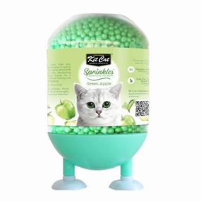30% OFF: Kit Cat Sprinkles Deodorising Cat Litter Beads (Green Apple) 240g kitten supplies kitten toys kitten food kitten litter box kitten bed