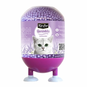 30% OFF: Kit Cat Sprinkles Deodorising Cat Litter Beads (Lavender) 240g kitten supplies kitten toys kitten food kitten litter box kitten bed