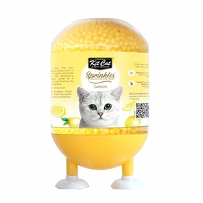 30% OFF: Kit Cat Sprinkles Deodorising Cat Litter Beads (Lemon) 240g kitten supplies kitten toys kitten food kitten litter box kitten bed