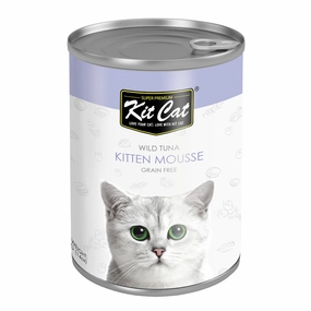 30% OFF: Kit Cat Tuna Kitten Mousse Grain Free Canned Cat Food 400g canned cat food wet cat food grain free cat food cat stew cat food pouch
