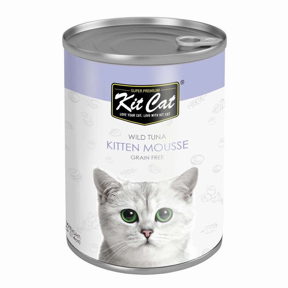 30% OFF: Kit Cat Tuna Kitten Mousse Grain Free Canned Cat Food 400g canned cat food wet cat food grain free cat food cat stew cat food pouch