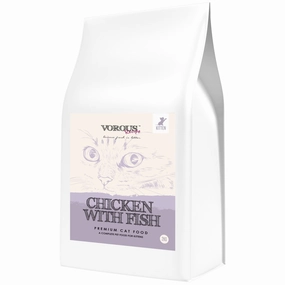 30% OFF: Vorous Chicken With Fish & Rice Kitten Dry Cat Food dry cat food cat treats grain free cat food kitten treats cat dental treats