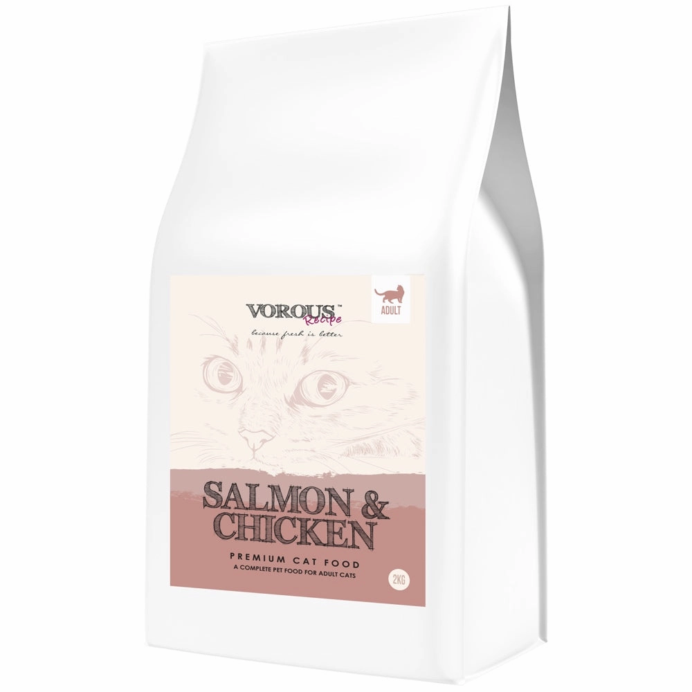 30% OFF: Vorous Salmon & Chicken With Rice Adult Dry Cat Food dry cat food cat treats grain free cat food kitten treats cat dental treats