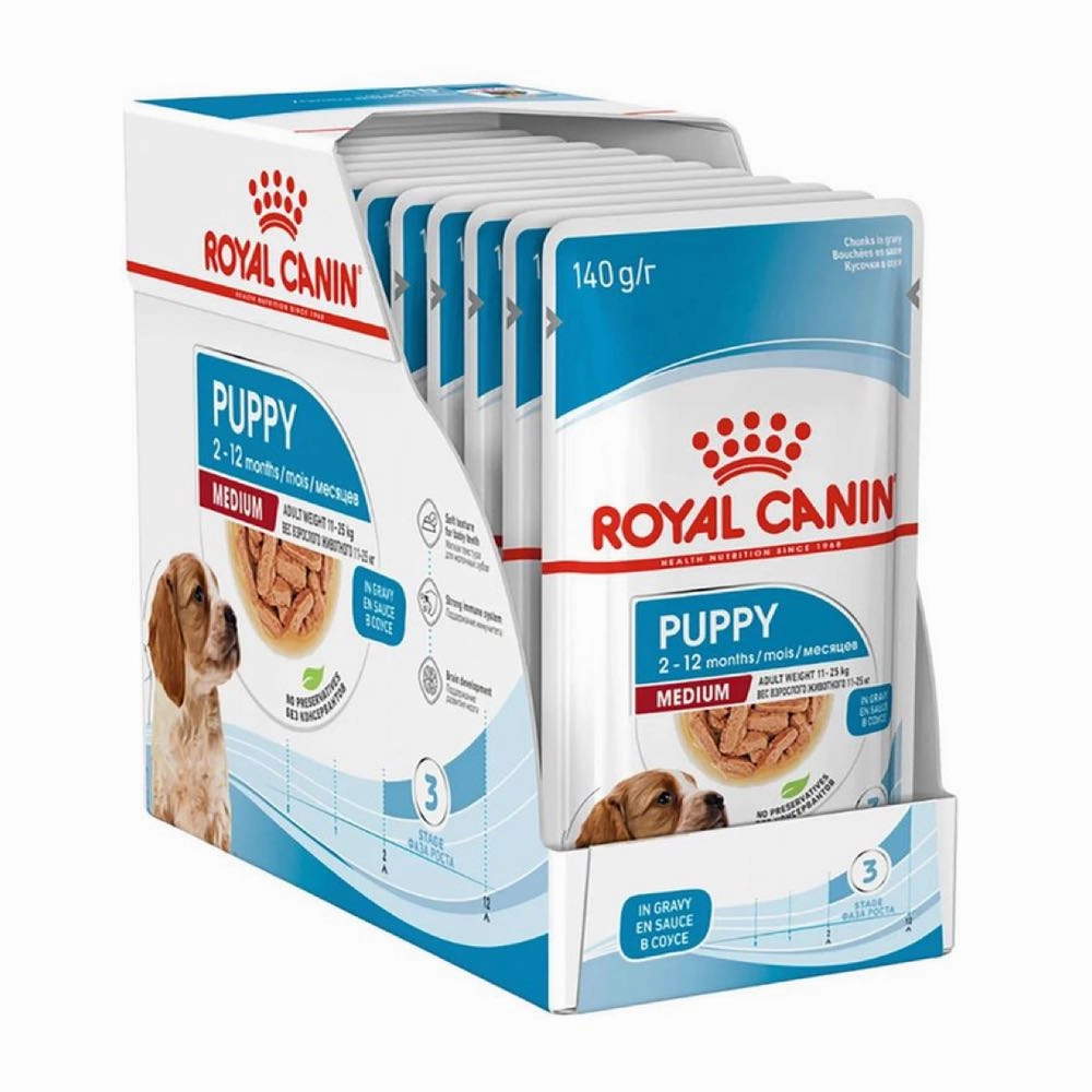 33% OFF: Royal Canin Medium Puppy Pouch Dog Food 140g x 10 dog toys interactive dog toy plush dog toy dog rope toy squeaky toy