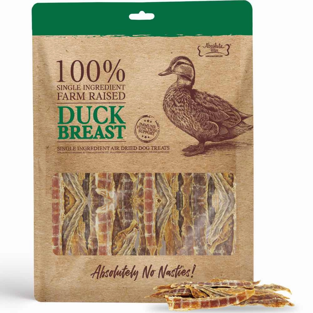 35% OFF: Absolute Bites Air Dried Duck Breast Dog Treats 130g dog toys interactive dog toy plush dog toy dog rope toy squeaky toy