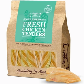 35% OFF: Absolute Bites Chicken Tenders Fresh Dog & Cat Treats 360g dog chew toys dog dental chews durable chew toys puppy chew toy bone chew