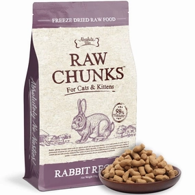 35% OFF: Absolute Bites Raw Chunks Rabbit Freeze Dried Cat Food kitten food wet kitten food kitten milk kitten treats grain free kitten food