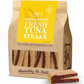 35% OFF: Absolute Bites Tuna Steak Fresh Treats For Cats & Dogs 12 pcs cat grass snacks cat grass planter cat digestive aid catnip spray cat herbal treats