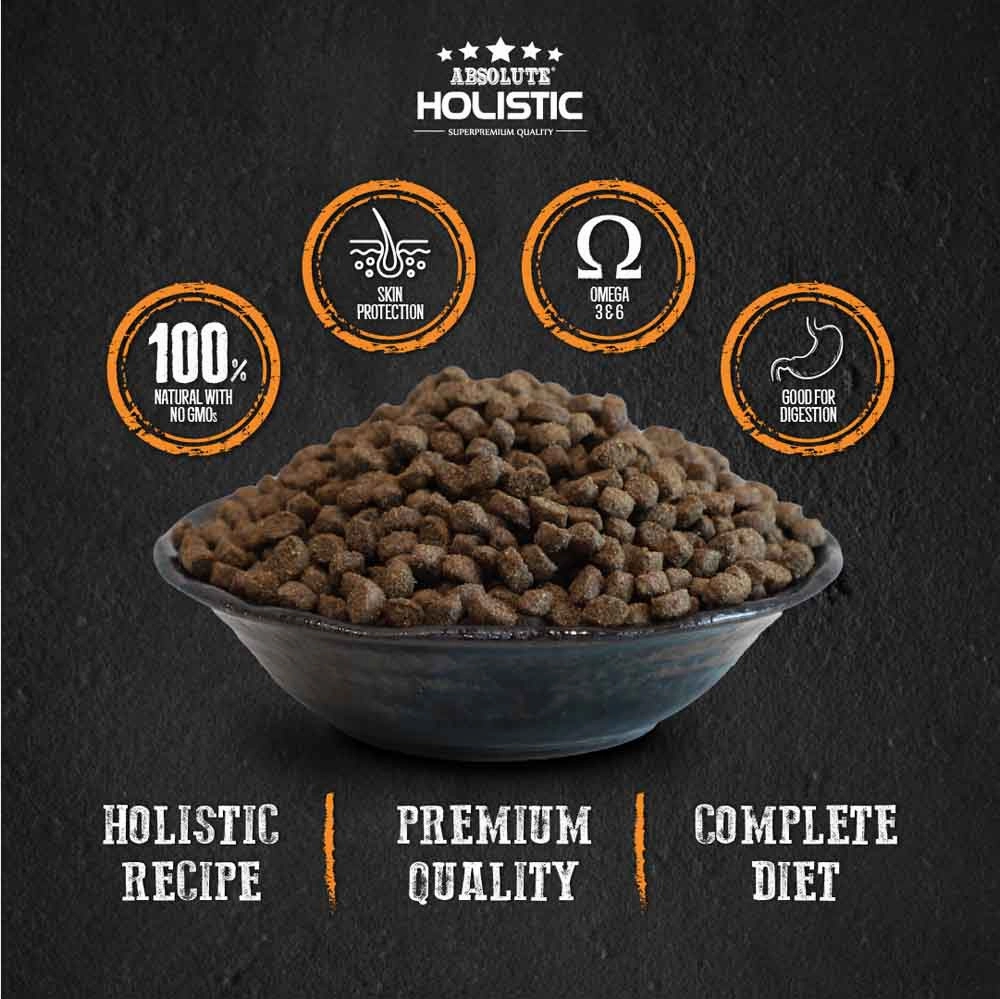 35% OFF: Absolute Holistic Kibbles In The Bag Salmon & Pork Small Bites Dry Dog Food