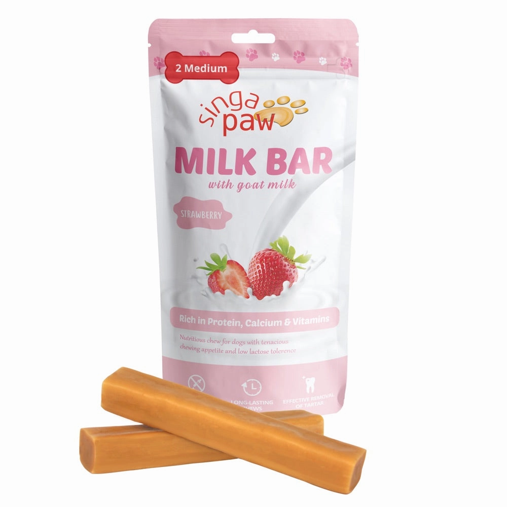 35% OFF: Singapaw Milk Bar Strawberry Dog Chew