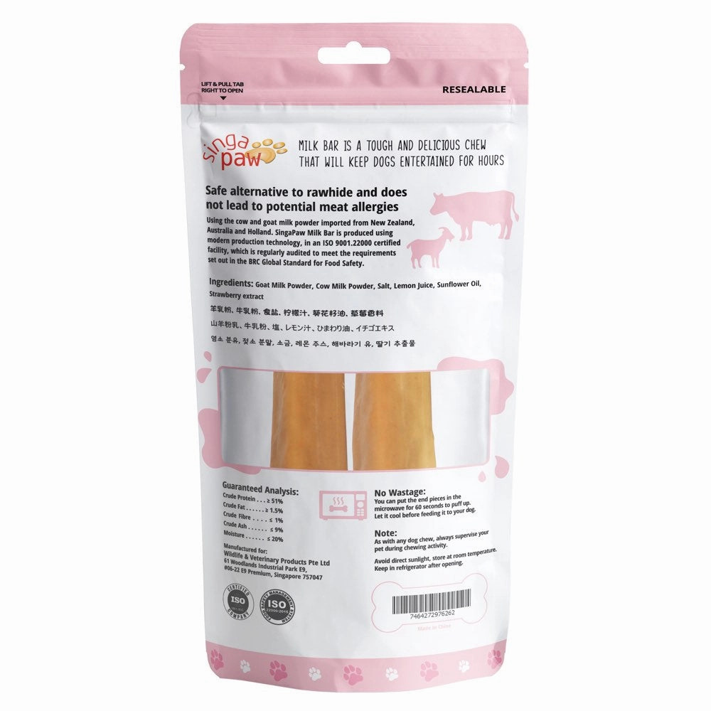 35% OFF: Singapaw Milk Bar Strawberry Dog Chew