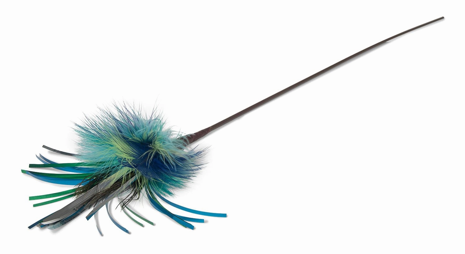 36" Long Peacock Sparkler Teaser Wand Cat Toy cat grooming cat shampoo cat conditioner cat comb cat grooming glove