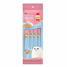 3 FOR $12: Smartheart Chicken Creamy Cat Treats 15gx4 dry cat food cat treats grain free cat food kitten treats cat dental treats