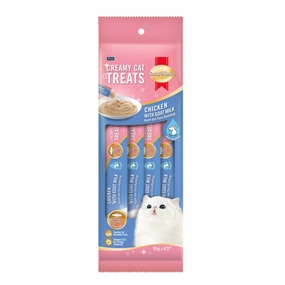 3 FOR $12: Smartheart Chicken With Goat Milk Creamy Cat Treats 15gx4 dog chew toys dog dental chews durable chew toys puppy chew toy bone chew