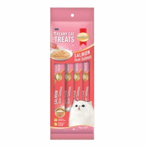 3 FOR $12: Smartheart Salmon Creamy Cat Treats 15gx4 dog chew toys dog dental chews durable chew toys puppy chew toy bone chew