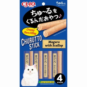 3 FOR $16.40: Ciao Churutto Tuna Maguro with Scallop Creamy Cat Treats 28g dog chew toys dog dental chews durable chew toys puppy chew toy bone chew