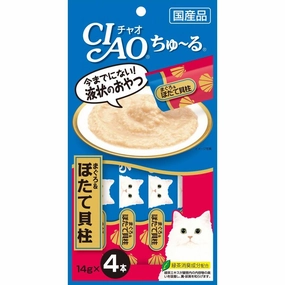3 FOR $16: Ciao ChuRu White Meat Tuna & Scallop Liquid Cat Treat 56g dry cat food cat treats grain free cat food kitten treats cat dental treats