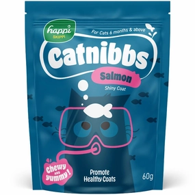 40% OFF: Happi Skippi Catnibbs Salmon Cat Treats 60g dry cat food cat treats grain free cat food kitten treats cat dental treats