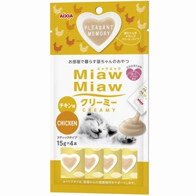 4 FOR $12: Aixia Miaw Miaw Creamy Chicken Cat Treat 60g dog chew toys dog dental chews durable chew toys puppy chew toy bone chew