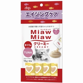4 FOR $12: Aixia Miaw Miaw Creamy Tuna Healthy Senior Care Cat Treats 60g cat snacks catnip treats healthy cat food cat reward treats low calorie cat food