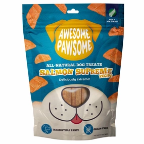 4 FOR $14: Awesome Pawsome Salmon Supreme Grain-Free Dog Treats 3oz dog toys interactive dog toy plush dog toy dog rope toy squeaky toy