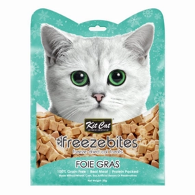 4 FOR $14: Kit Cat Freeze Bites Foie Gras Grain Free Cat Treats 20g dry cat food cat treats grain free cat food kitten treats cat dental treats