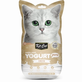 4 FOR $14: Kit Cat Yogurt Yums Cheese Grain-Free Freeze-Dried Cat Treats 10pc dog chew toys dog dental chews durable chew toys puppy chew toy bone chew