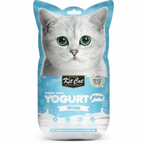 4 FOR $14: Kit Cat Yogurt Yums Original Grain-Free Freeze-Dried Cat Treats 10pc dry cat food cat treats grain free cat food kitten treats cat dental treats