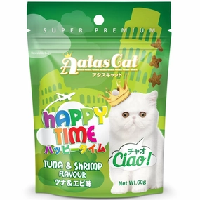 4 FOR $9: Aatas Cat Happy Time Ciao! - Tuna & Shrimp Cat Treats 60g dog chew toys dog dental chews durable chew toys puppy chew toy bone chew