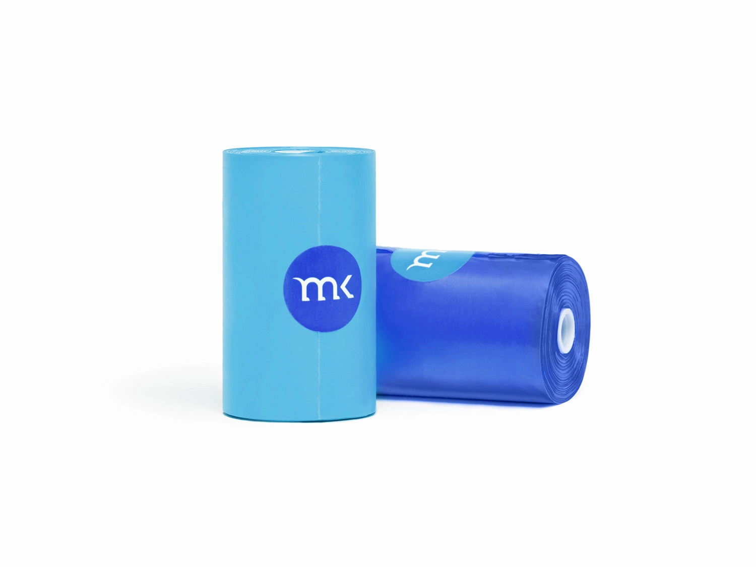 60-Count Modern Kanine Dog Waste Bags, Dispenser with 3 Refill Rolls in Blue Light Blue