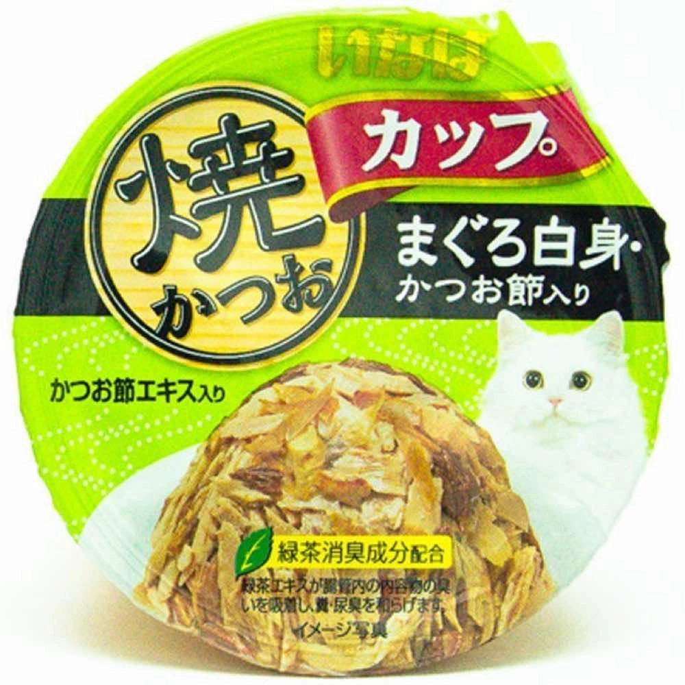 6 FOR $13: Ciao Grilled Skipjack Tuna In Gravy With White Meat & Dried Bonito Topping Cup Cat Food 70g dry cat food cat treats grain free cat food kitten treats cat dental treats