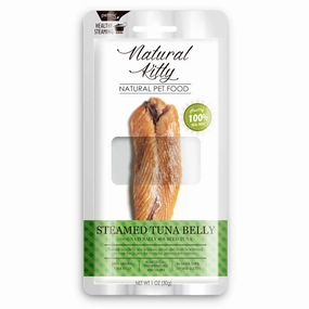 6 FOR $15: Natural Kitty Original Steamed Tuna Belly Cat Treat 30g dog chew toys dog dental chews durable chew toys puppy chew toy bone chew