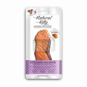6 FOR $18: Natural Kitty Original Steamed Salmon Grain Free Cat & Dog Treat 25g dry cat food cat treats grain free cat food kitten treats cat dental treats