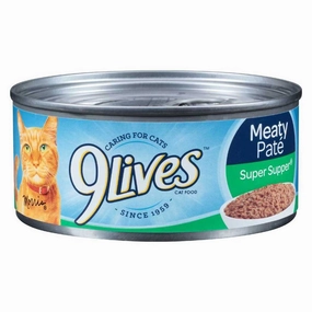 9 Lives Meaty Pate Super Supper Wet Cat Food cat supplies cat house cat tree cat feeder cat collar