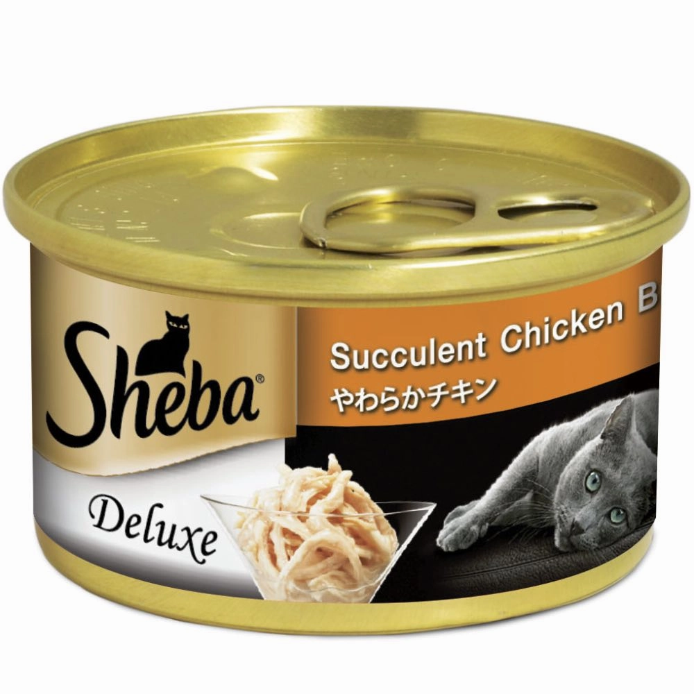 $10 OFF 24 cans: Sheba Succulent Chicken Breast Adult Canned Cat Food 85g x 24 cat food cans soft cat food high protein cat food natural cat food senior cat food