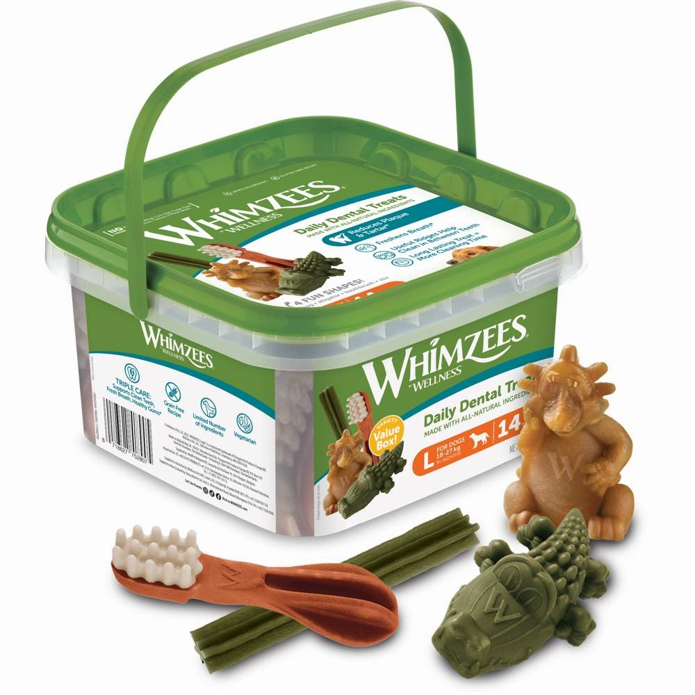 $12 OFF: Whimzees Variety Value Box Large Grain-Free Dental Dog Treats 14pc dog grooming shampoo collar crate feeding supplies