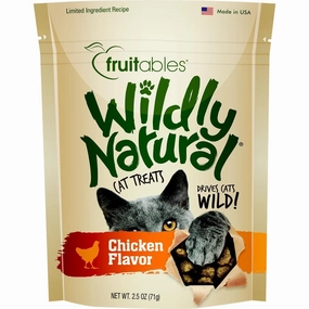 $1 OFF: Fruitables Wildly Natural Chicken Cat Treats 2.5oz cat general supplies cat toys cat grooming cat food cat litter