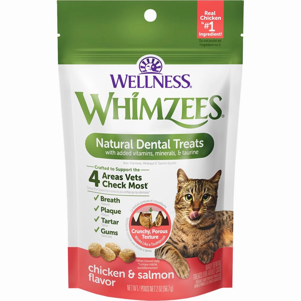 $1 OFF: Whimzees Chicken & Salmon Flavour Dental Cat Treats dog chew toys dog dental chews durable chew toys puppy chew toy bone chew