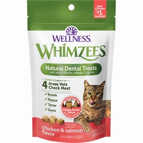 $1 OFF: Whimzees Chicken & Salmon Flavour Dental Cat Treats dog chew toys dog dental chews durable chew toys puppy chew toy bone chew