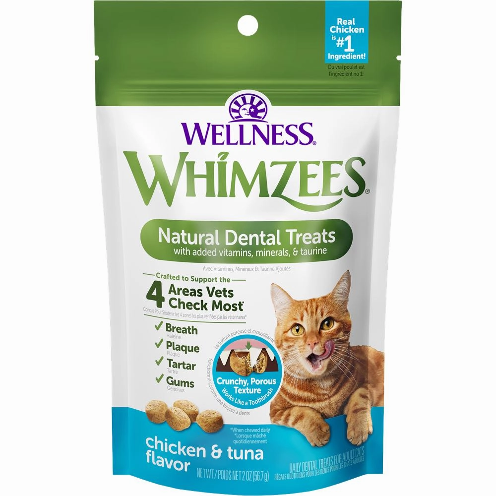 $1 OFF: Whimzees Chicken & Tuna Flavour Dental Cat Treats dog chew toys dog dental chews durable chew toys puppy chew toy bone chew