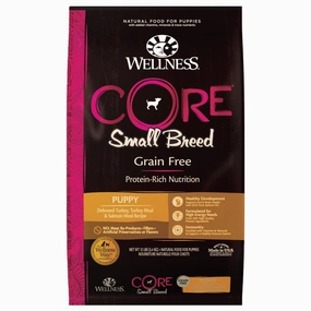 $26 OFF 12lb(Exp 1Nov25) FREE FD TREATS: Wellness CORE Grain-Free Small Breed Puppy Dry Dog Food dog grooming shampoo collar crate feeding supplies
