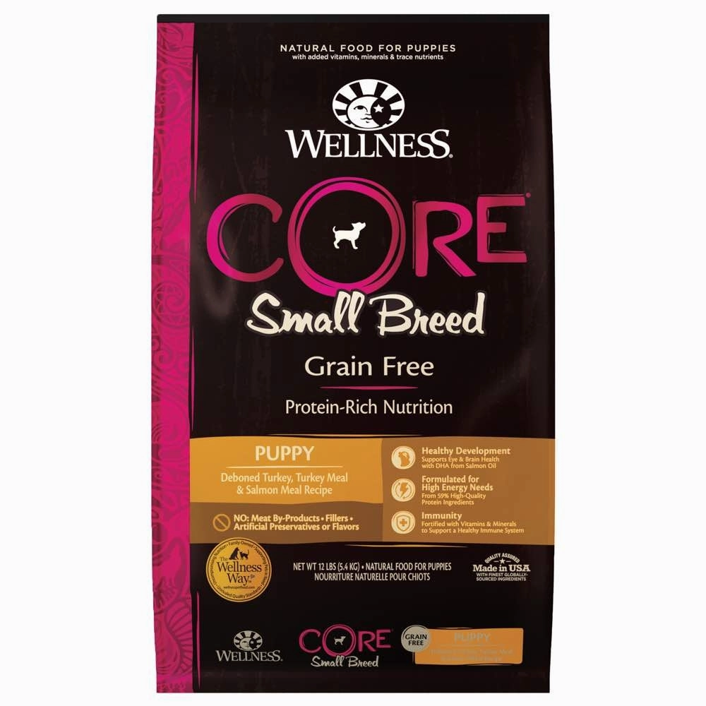 $26 OFF 12lb(Exp 1Nov25) FREE FD TREATS: Wellness CORE Grain-Free Small Breed Puppy Dry Dog Food dog grooming shampoo collar crate feeding supplies