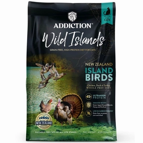 '26% OFF   FREE CANNED FOOD': Addiction Wild Islands Birds Chicken, Duck & Turkey Grain-Free Dry Cat Food kitten food wet kitten food kitten milk kitten treats grain free kitten food