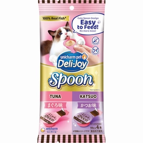 $2 OFF (Exp Oct 25): Unicharm Deli-Joy Spoon Tuna & Katsuo Creamy Cat Treats 40g dog chew toys dog dental chews durable chew toys puppy chew toy bone chew