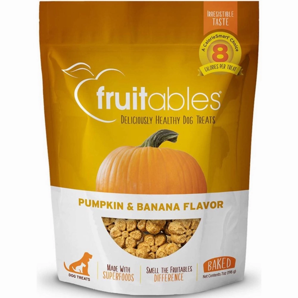 $4 OFF: Fruitables Pumpkin & Banana Dog Treats 7oz dog grooming shampoo collar crate feeding supplies