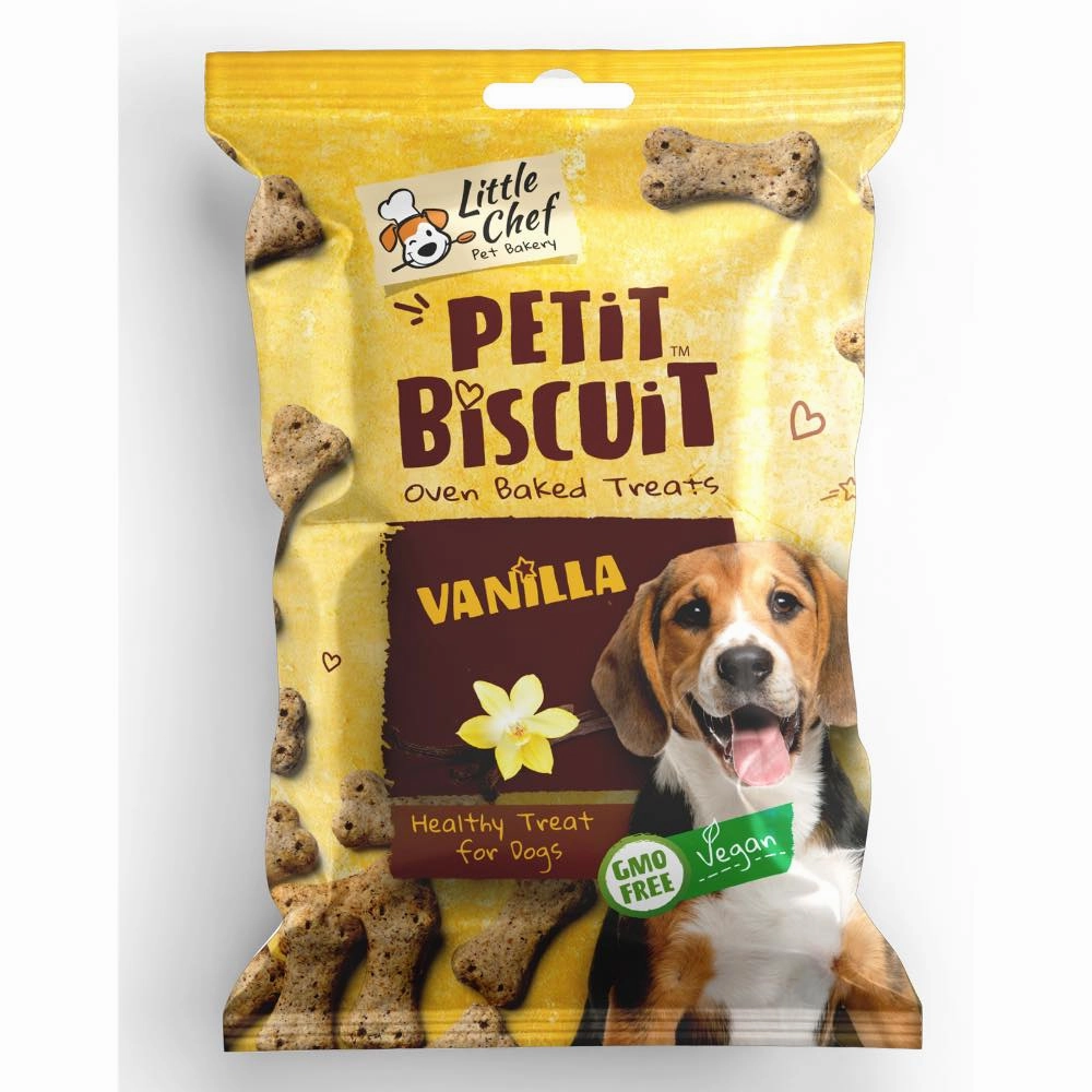 $4 OFF: Little Chef Petit Biscuit Vanilla Vegan Dog Treats 150g dog supplies dog food toys accessories dog bed