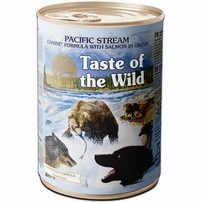'50% OFF (Exp Oct 25)': Taste Of The Wild Pacific Stream Smoked Salmon In Gravy Canned Dog Food 390g dog grooming shampoo collar crate feeding supplies