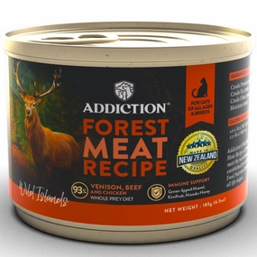'60% OFF (Exp 7Aug25)': Addiction Wild Islands Forest Meat Venison, Beef & Chicken Grain-Free Canned Cat Food 185g cat general supplies cat toys cat grooming cat food cat litter