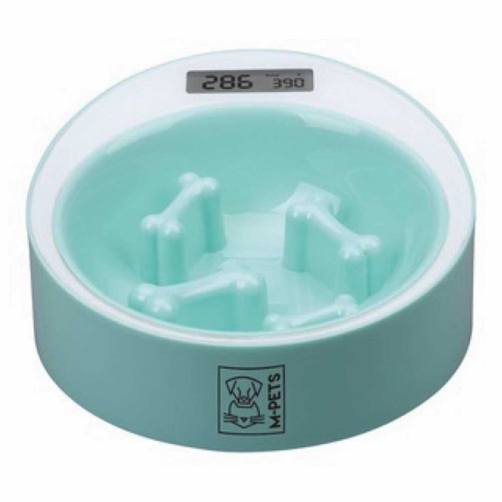 $8 OFF: M-Pets Yumi Slow Feed Smart Dog Bowl (Blue) dog harness dog training collar dog safety vest dog seatbelt dog ID tag
